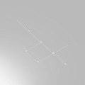 Шинопровод 1м Unity встраиваемый белый
