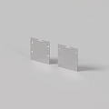 Комплект заглушек (для профиля 35x35) 2 шт., ALM-35-S-EC 642037