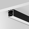 Алюминиевый профиль накладной-подвесной 35x35 (Черный, 2 м), ALM-3535BT-B-2M 633003