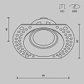 Встраиваемый светильник Точка / Dot 1*GU10 10 Вт