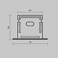 Комплект заглушек (для профиля 27x20) 2 шт., ALM-2720-EC 642070