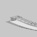Алюминиевый профиль встраиваемый с боковым изгибом ALM-6214SB-S-2M