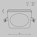 Встраиваемый светильник Фантом / Phanton 12 Вт 3000 К 120°