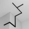 Шинопровод 1 м Exility накладной/подвесной черный