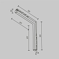 Трековый светильник Базис угловой / Basis Angle Exility 3000K 24Вт 120°