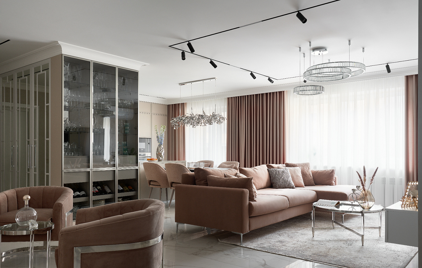 Светлый эклектик для семьи в Красноярске