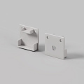 Комплект заглушек (для профиля 20x20) 2 шт., ALM-2020B-EC 642077