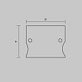 Комплект заглушек (для профиля 41x51) 2 шт., ALM-4151-EC 642057