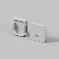 Комплект заглушек (для профиля 20x20) 2 шт., ALM-2020-EC 642072