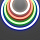 Гибкий неон круглый 360° D25 24В 17,2Вт/м Цветной (RGB) + 4000К IP65 5м