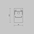 Комплект заглушек (для профиля 25x42) 2 шт., ALM-2542-EC 642061