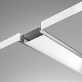 Алюминиевый профиль встраиваемый с фланцем 30x6 (Серебро, 2 м), ALM003S-2M