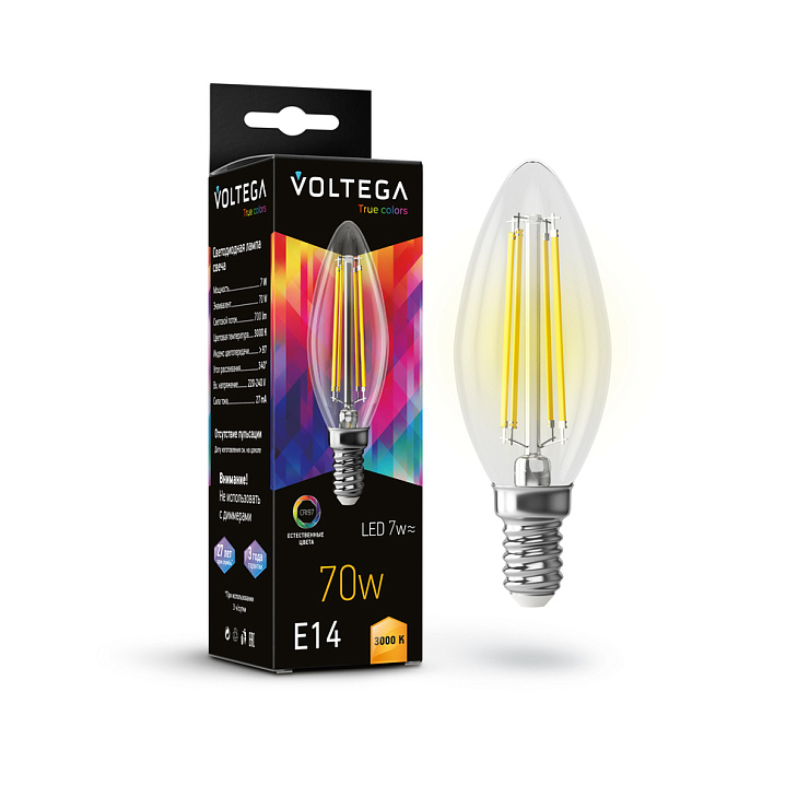Лампочка Candle E14 7W High CRI
