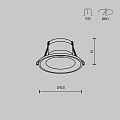 Встраиваемый светильник Искра / Spark 1*GU10 10 Вт