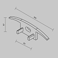 Комплект заглушек (для профиля ALM-3710-S-2M) 2 шт. ALM-3710-S-EC 642085