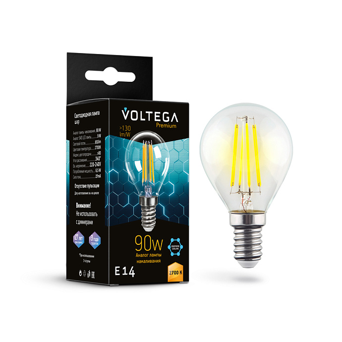 Лампочка Globe E14 9W Graphene