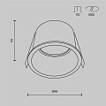 Встраиваемый светильник Рейф / Reif 1*GU10 10 Вт