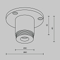 Основание для накладного монтажа системы Shelf с внешней резьбой без ввода питания