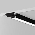 Алюминиевый профиль накладной 11x3,5 с вертикальным изгибом (Черный, 2 м), ALM-1103-B-2M 631018