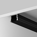Рассеиватель для профиля 16x12 (Чёрный, 2 м), ALM-005-B-DF-2M 642024