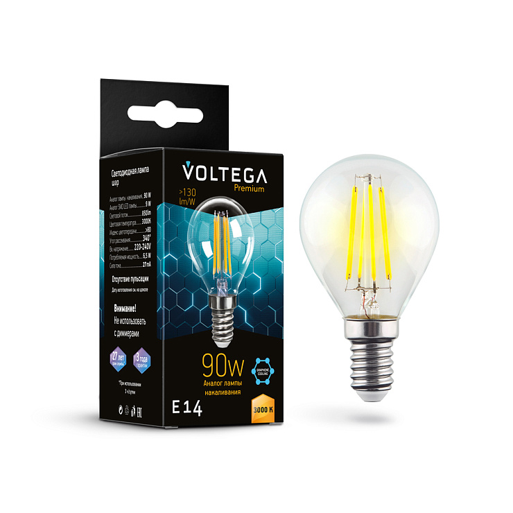 Лампочка Globe E14 9W Graphene