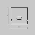 Комплект заглушек (для профиля 20x20) 2 шт., ALM-2020-EC 642072