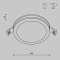 Встраиваемый светильник Фантом / Phanton 12 Вт 3000 К 120°