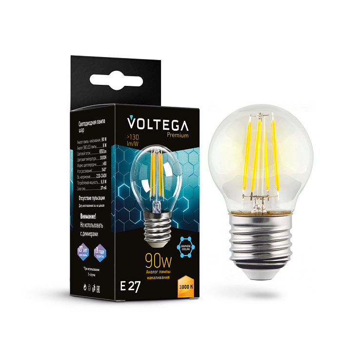 Лампочка Globe E27 9W Graphene