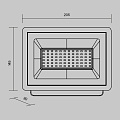 Прожектор Поток / Flood 4000К 50Вт IP 65