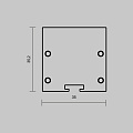 Комплект заглушек (для профиля 35x35) 2 шт., ALM-35-S-EC 642037