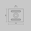 Комплект креплений (для профиля 27x20) 4 шт., ALM-2720-MT 642071