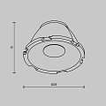 Линза для серии  Раунд / Round  7 Вт 15°