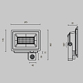 Прожектор Поток / Flood 4000К 50Вт IP 65